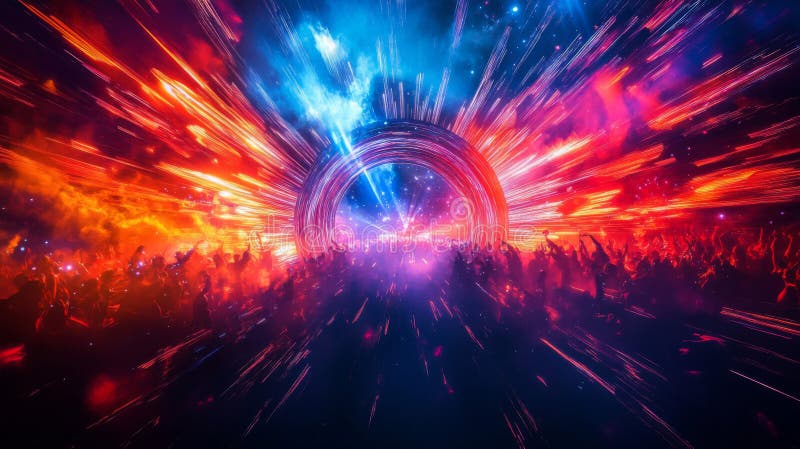 Vibrant Music Festival Crowd