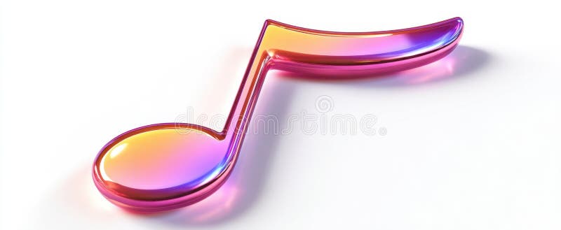 The Vibrant Music Note Symbolizing Harmony and Creativity in Design image stock photos.