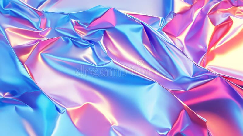A vibrant, neon-colored poster texture, crumpled and folded at random angles, creating sharp royalty free stock images