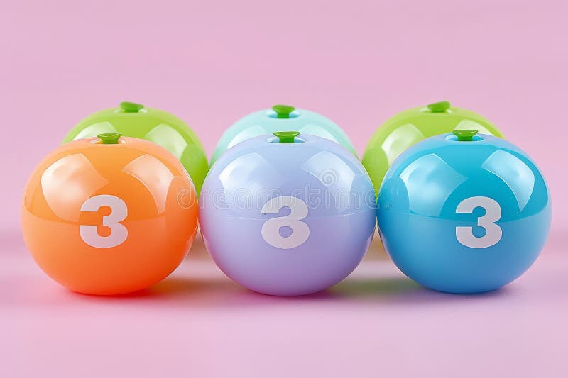 Vibrant numerical display against a subtle backdrop for engaging design and educational use vector illustration