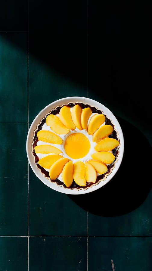 Vibrant Peach Jam och Vanilla Cream Pie royaltyfri illustrationer