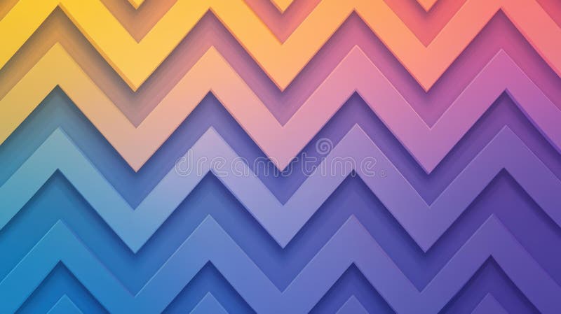 Un tipar roz vibrant, roz, zigzag, setează un ton modern care aduce viață în orice ilustrație plată cu o atingere a texturii stock illustration
