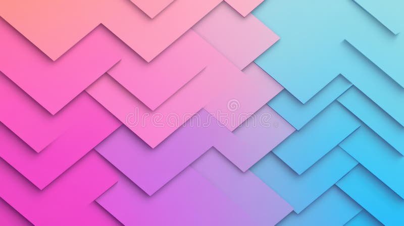 Un tipar roz vibrant, roz, zigzag, setează un ton modern care aduce viață în orice ilustrație plată cu o atingere a texturii stock illustration