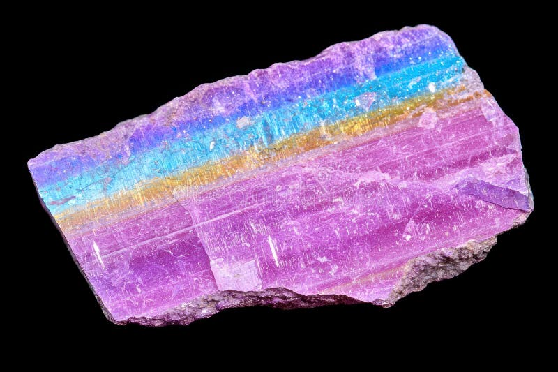 Vibrant Rainbowcolored Crystal Formation Stock Illustration