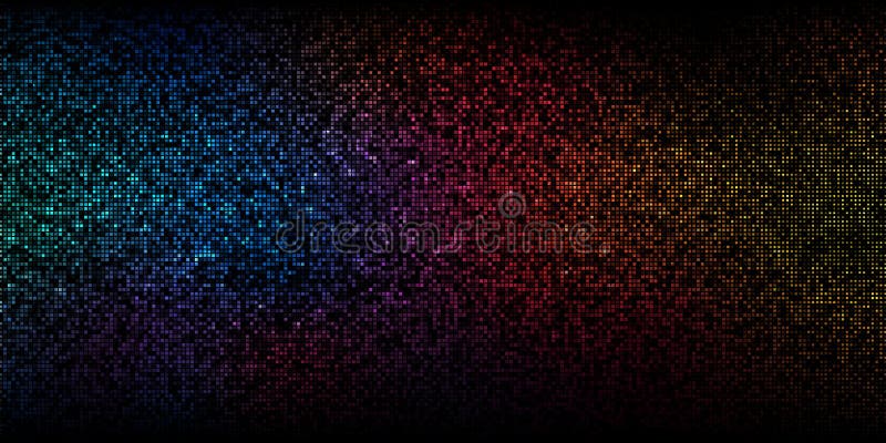 Vibrant rainbow gradient mosaic grid background royalty free illustration