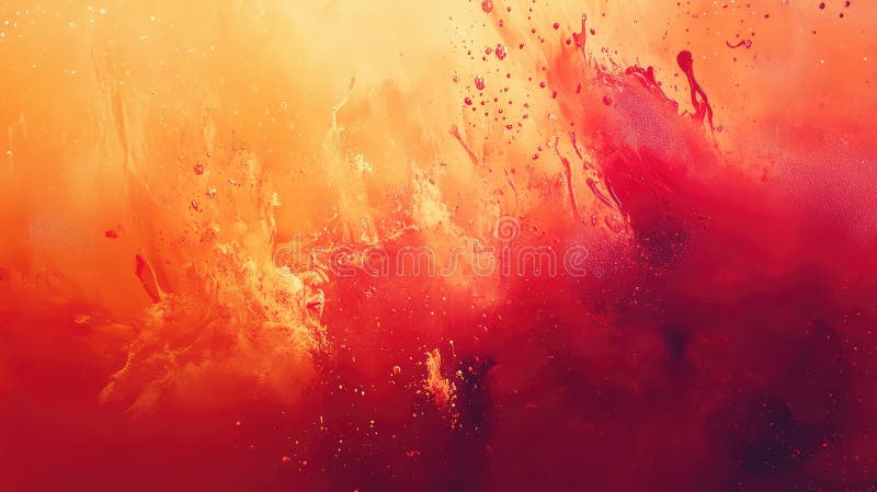 Vibrant red and orange abstract liquid creating dynamic background royalty free illustration