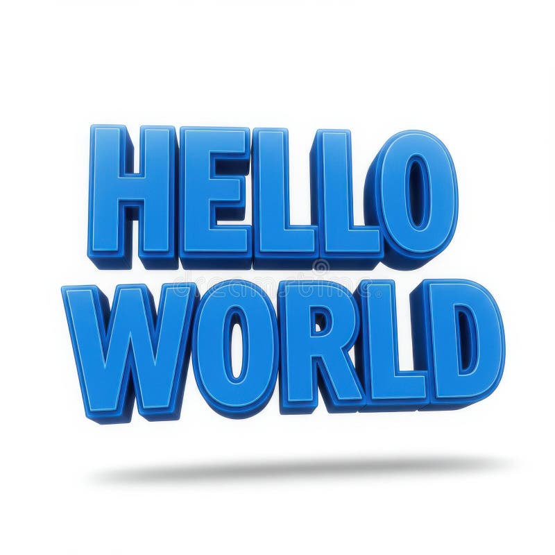 Hello World Text Stock Illustrations – 1,802 Hello World Text