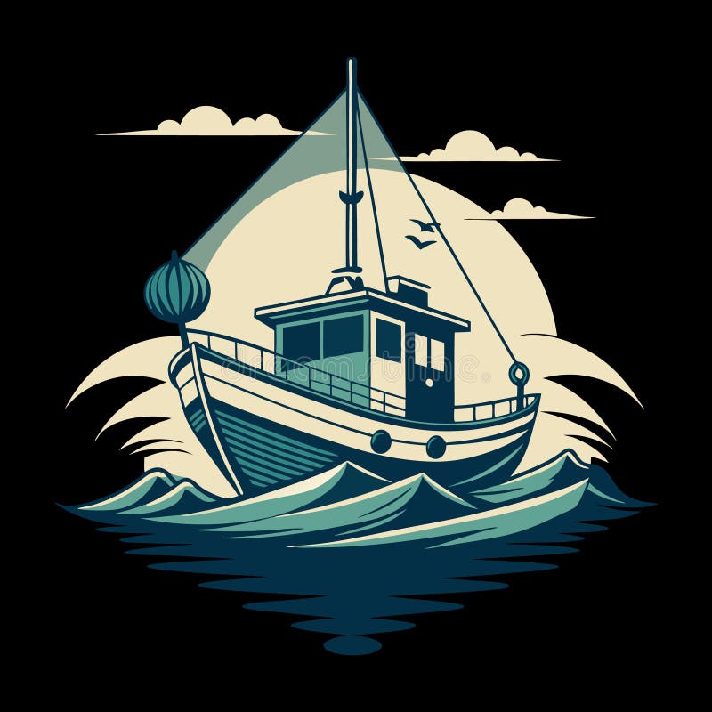Fishing Boat by Retro Boater Fishing Boat by Retro Boater