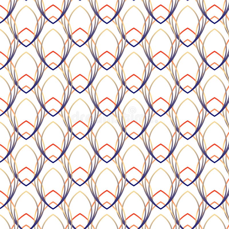 Vibrant seamless abstract pattern with overlapping colorful shapes background. Perfect for textiles, wallpapers, branding vector illustration