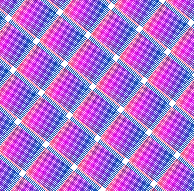 Vibrant seamless abstract pattern with overlapping colorful shapes background. Perfect for textiles, wallpapers, branding royalty free stock image.