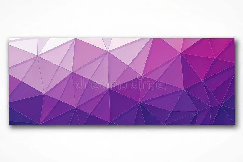 Vibrant Shades of Purple Low Poly Geometric Background vector illustration
