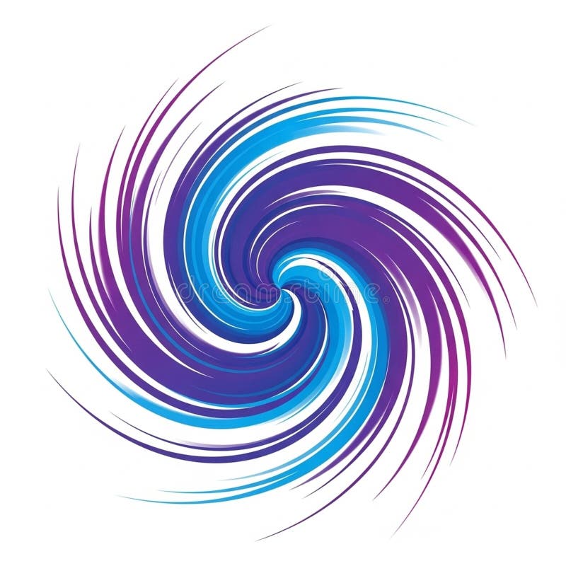 Creates a dynamic vortex effect with smooth curved lines emanating stock illustration