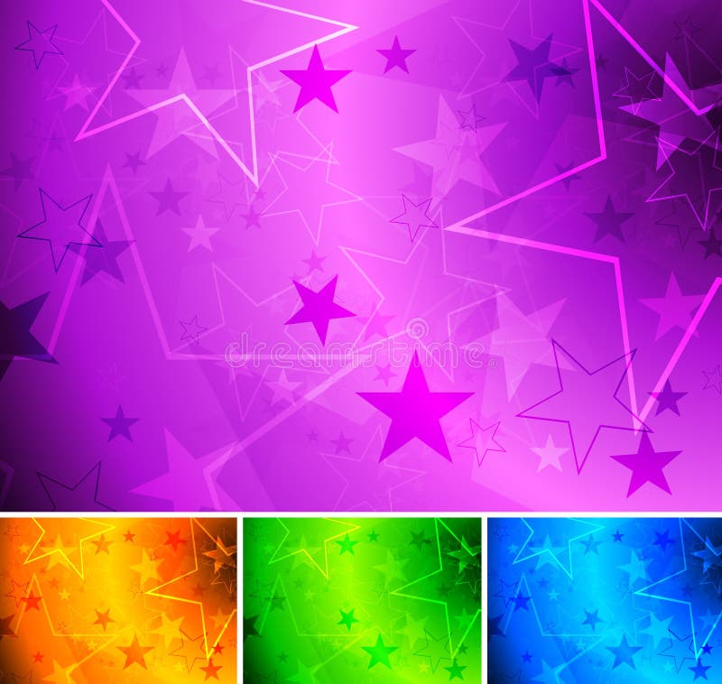 Vibrant star backgrounds stock vector. Illustration of light 16180108