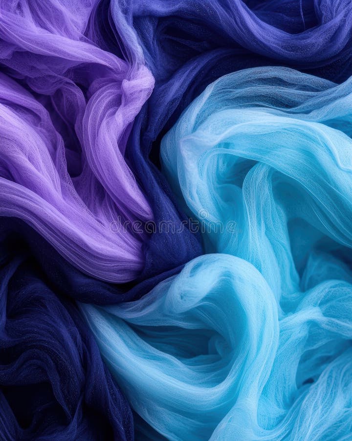 Vibrant Swirling Fabric Textures vector illustration