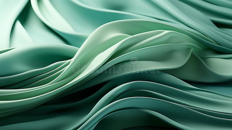 A close up of a green fabric background stock illustration
