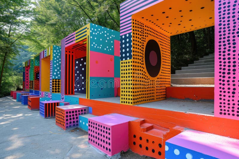 Vibrant Urban Canvas. This captivating public art installation showcases a mesmerizing array of abstract patterns, transforming the cityscape into an ever-changing canvas. The intricate designs, created by renowned artists, reflect the diversity and dynamism of the urban culture, inviting passersby to pause and appreciate the beauty of art in unexpected places.