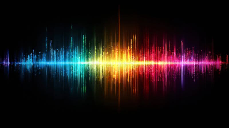 Vibrant Waveforms Illustrate Comparison of Latin Music Genres Through Colorful Audio Visualizations