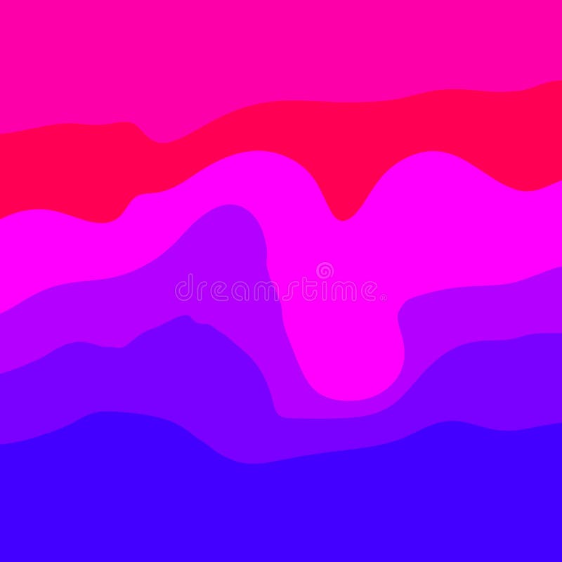 Vibrant waves colorful royalty free illustration