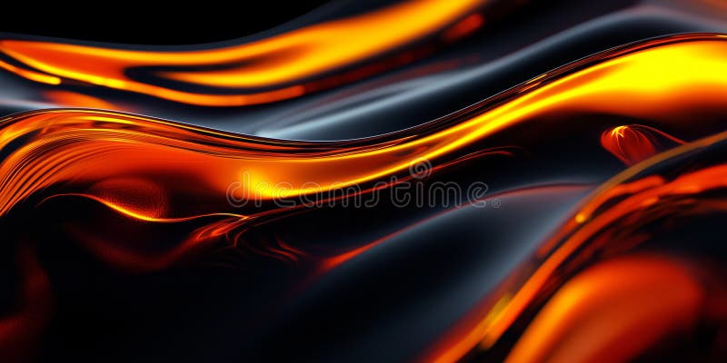 Vibrant Waves create a fluid and dynamic composition, oil royalty free illustration