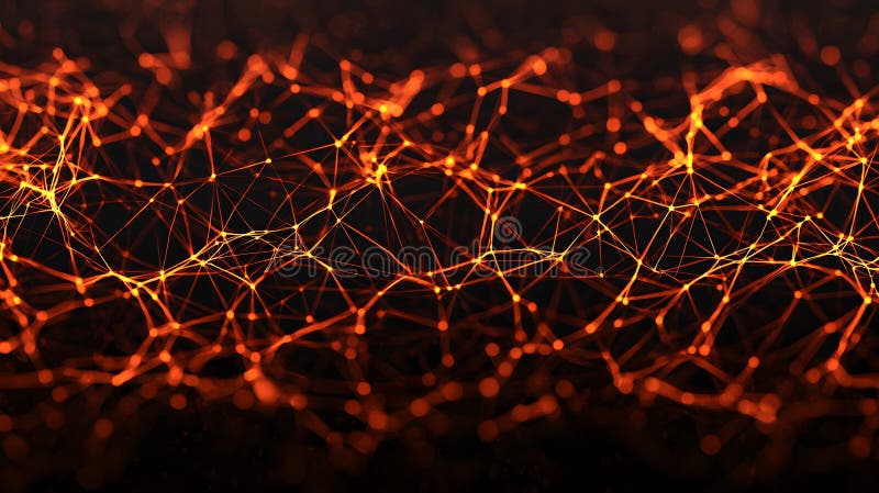 A Vibrant Web of Connectivity: Exploring the Intricacies of Modern Global Networks and Links stock illustration