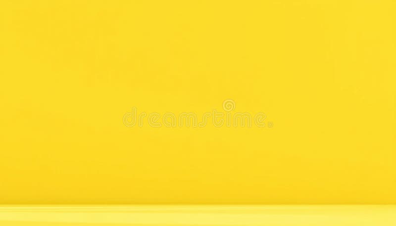 Vibrant Yellow Background Studio Backdrop for Product Photography and Graphic Design royalty free illustration