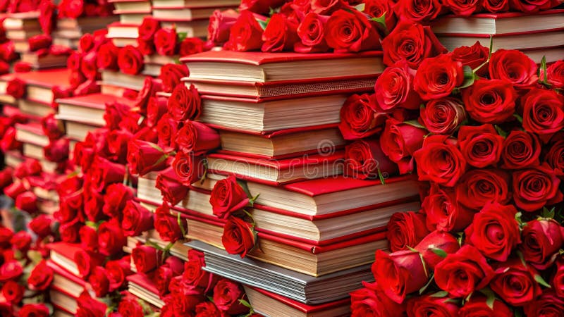 Vibranta röda rosor i florarrangemang royaltyfri illustrationer