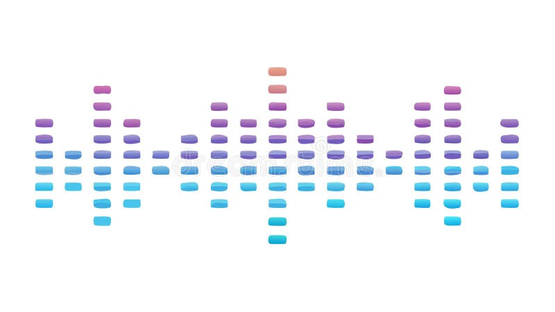 Vibrating Sound Waves Audio Visualization Music Vector, vector design Generative AI vector illustration