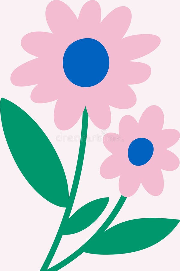 Vibrerande element i färgämne från blomplantan stock illustrationer