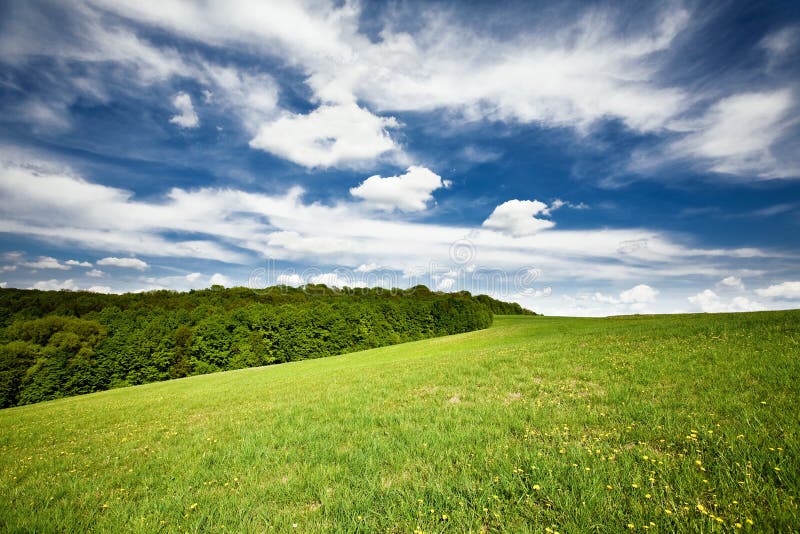 Lebendige Landschaft stockbild