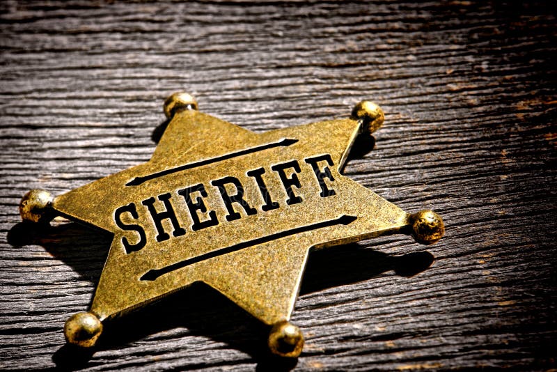 Vice sceriffo ad ovest americano Star Badge di leggenda fotografie stock libere da diritti Vice sceriffo ad ovest americano Star Badge di leggenda fotografie stock libere da diritti