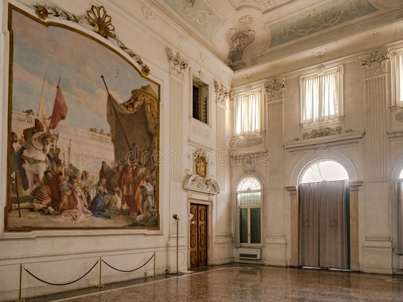 Vicenza, Veneto, Włochy - willa Cordellina Lombardi, budujący w 18t obrazy royalty free Vicenza, Veneto, Włochy - willa Cordellina Lombardi, budujący w 18t obrazy royalty free