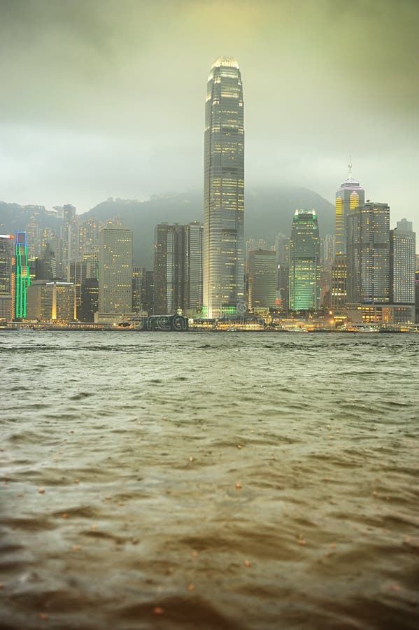 Victoria Bay stock image. Image of illuminated, architecture 25902863