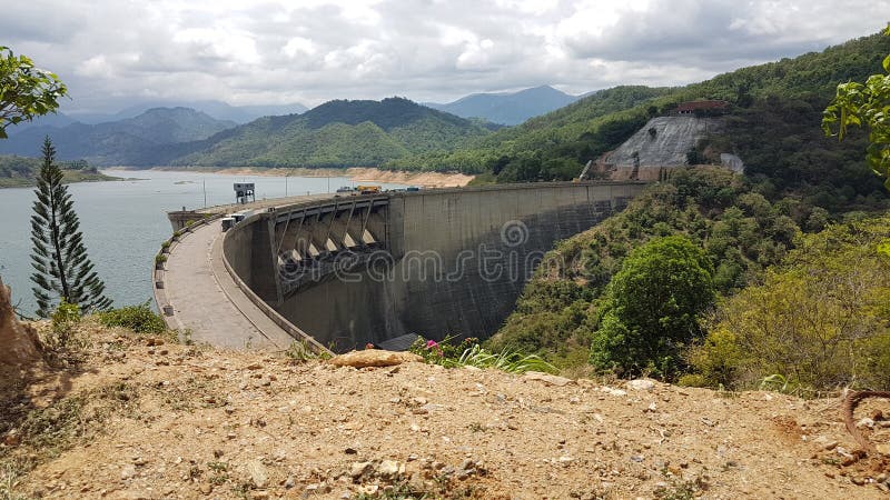 Victoria Dam en Sri Lanka imagenes de archivo Victoria Dam en Sri Lanka imagenes de archivo