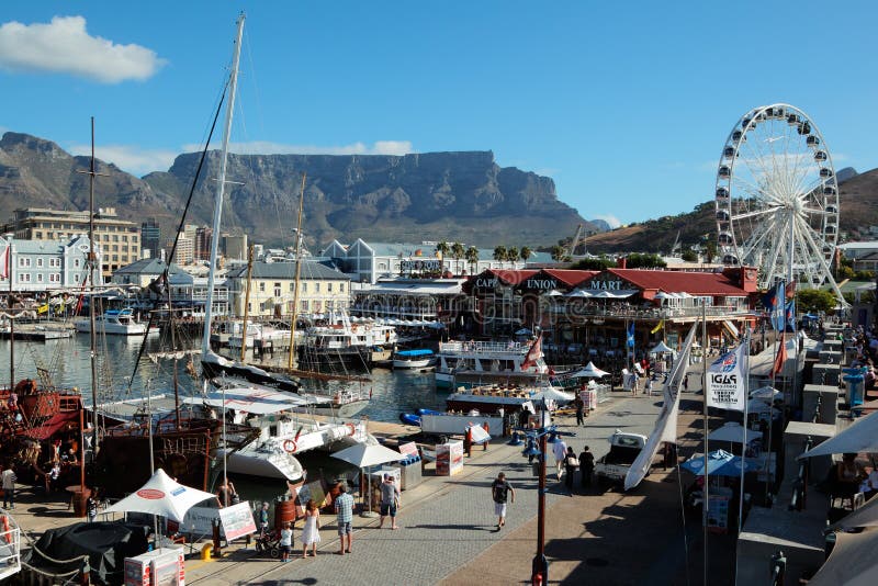 Victoria en Alfred Waterfront - Cape Town royalty-vrije stock foto Victoria en Alfred Waterfront - Cape Town royalty-vrije stock foto