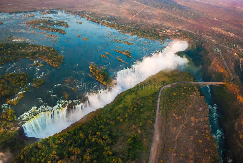 Victoria Falls dall'aria