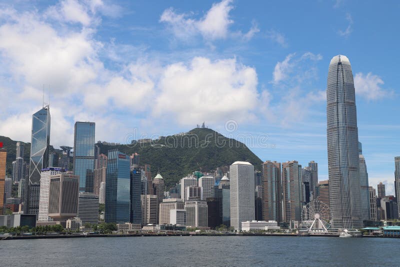 Victoria Hafen Und Kongresszentrum Hong Kong China 15 Mai 2021