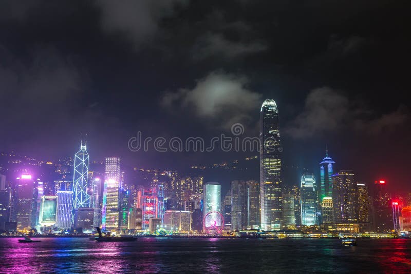 Victoria Harbour in Hong Kong Editorial Photography - Image of city