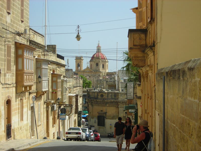 Victoria huvudstad av Gozo, Malta royaltyfri fotografi Victoria huvudstad av Gozo, Malta royaltyfri fotografi