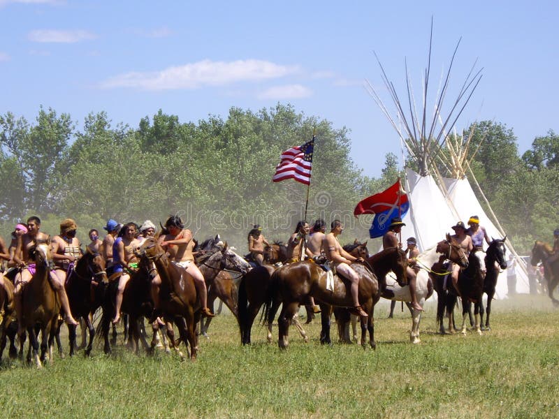 Victoria para los indios americanos en la batalla de la reconstrucción del Little Bighorn