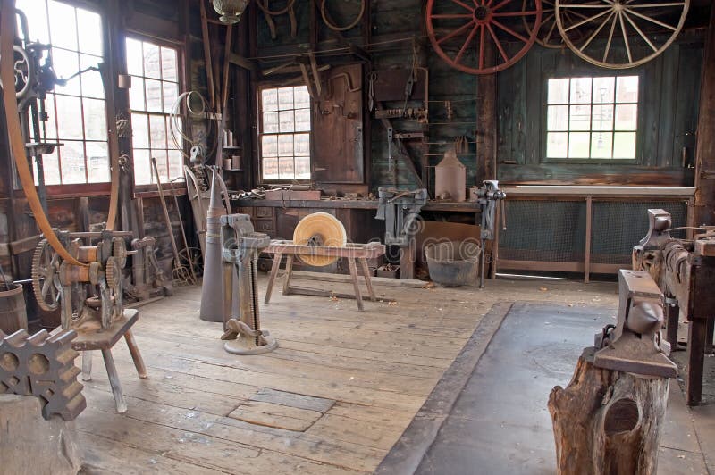 Old Blacksmith Shop stock photo. Image of industrial - 29163824