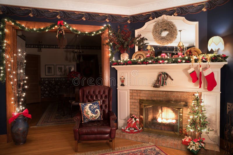 Victorian Christmas Living Room