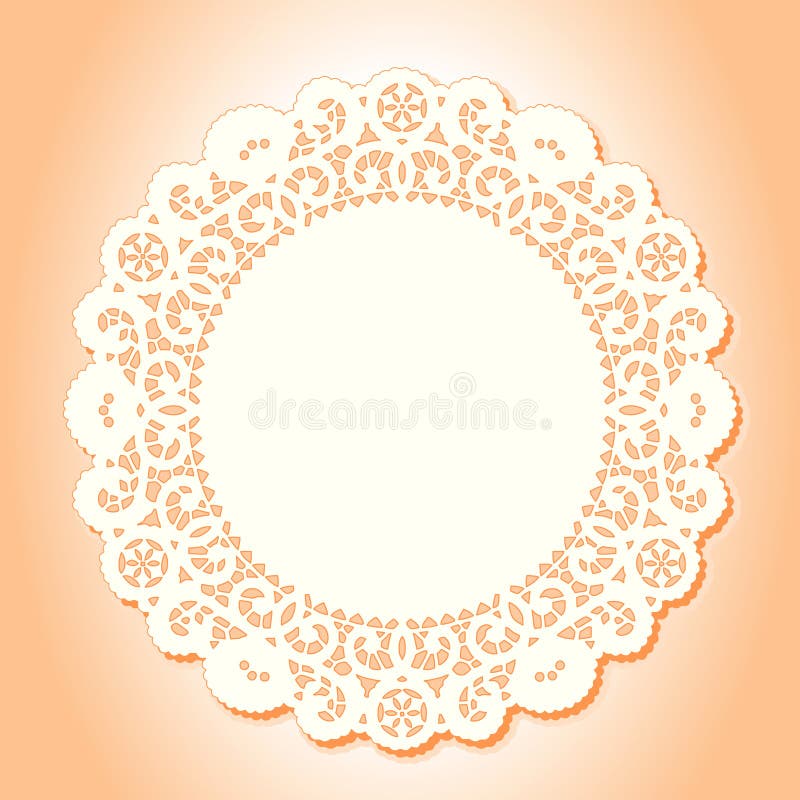 Lace doily stock vector. Illustration of linen, handmade 31404252