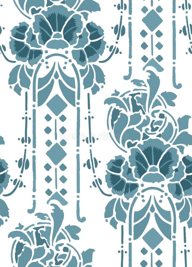 Victorian modellwallpapper f?r sjaskig abstrakt damast s?ml?s vektor stock illustrationer Victorian modellwallpapper f?r sjaskig abstrakt damast s?ml?s vektor stock illustrationer