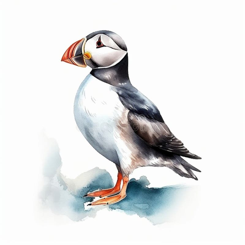 How to Draw a Cute Puffin