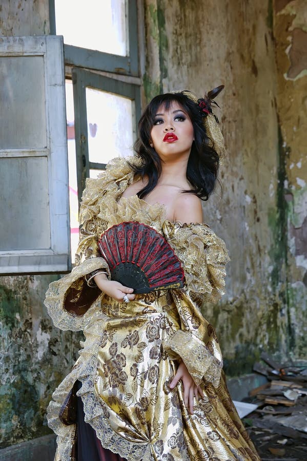 Victorian Woman stock photo. Image of hairstyle, nostalgia - 15513922