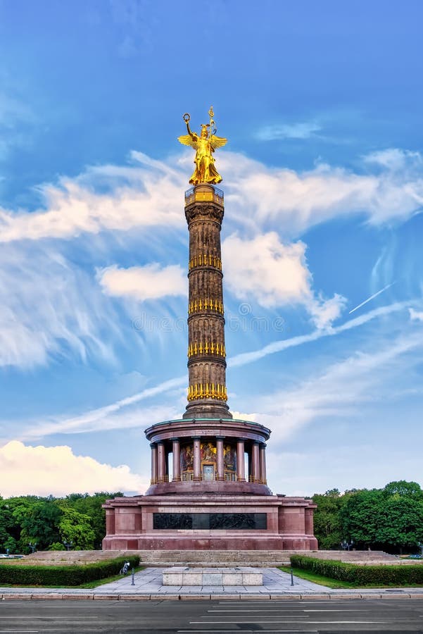 Victory Column Siegessaeule, Monument in Berlin, Germany. Stock Image