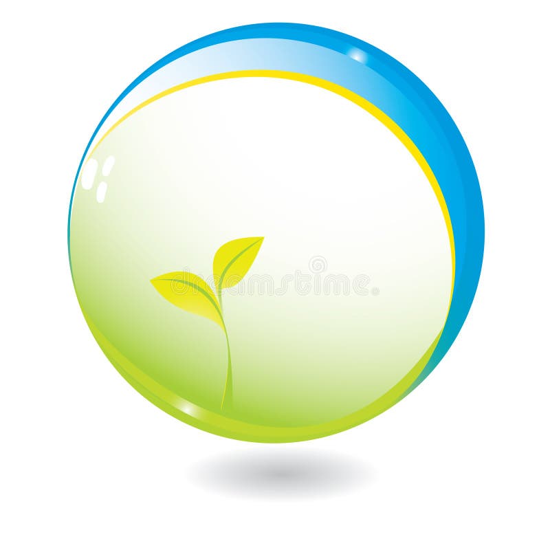 Vida nova na esfera ilustração stock Vida nova na esfera ilustração stock