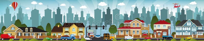 Vida na cidade ilustração do vetor