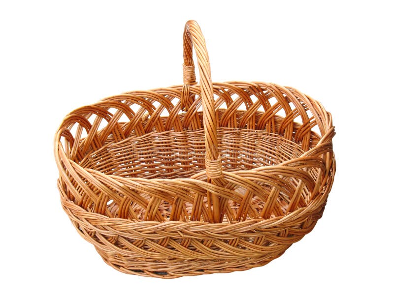 vide de panier d'isolement au-dessus d'en bois blanc images libres de droits vide de panier d'isolement au-dessus d'en bois blanc images libres de droits