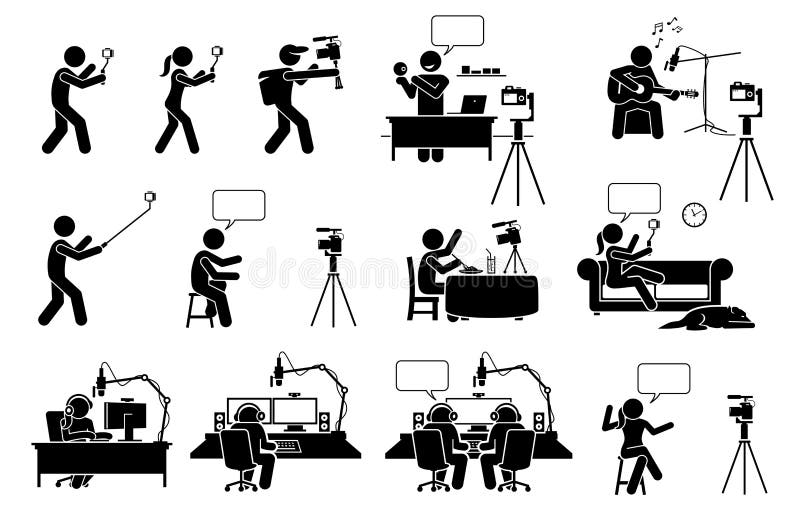 Stick Figure Camera Stock Illustrations – 418 Stick Figure Camera Stock  Illustrations, Vectors & Clipart - Dreamstime